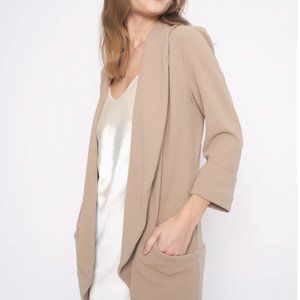 FRENCH MAUVE Melanie Shawl Knit Jacket
